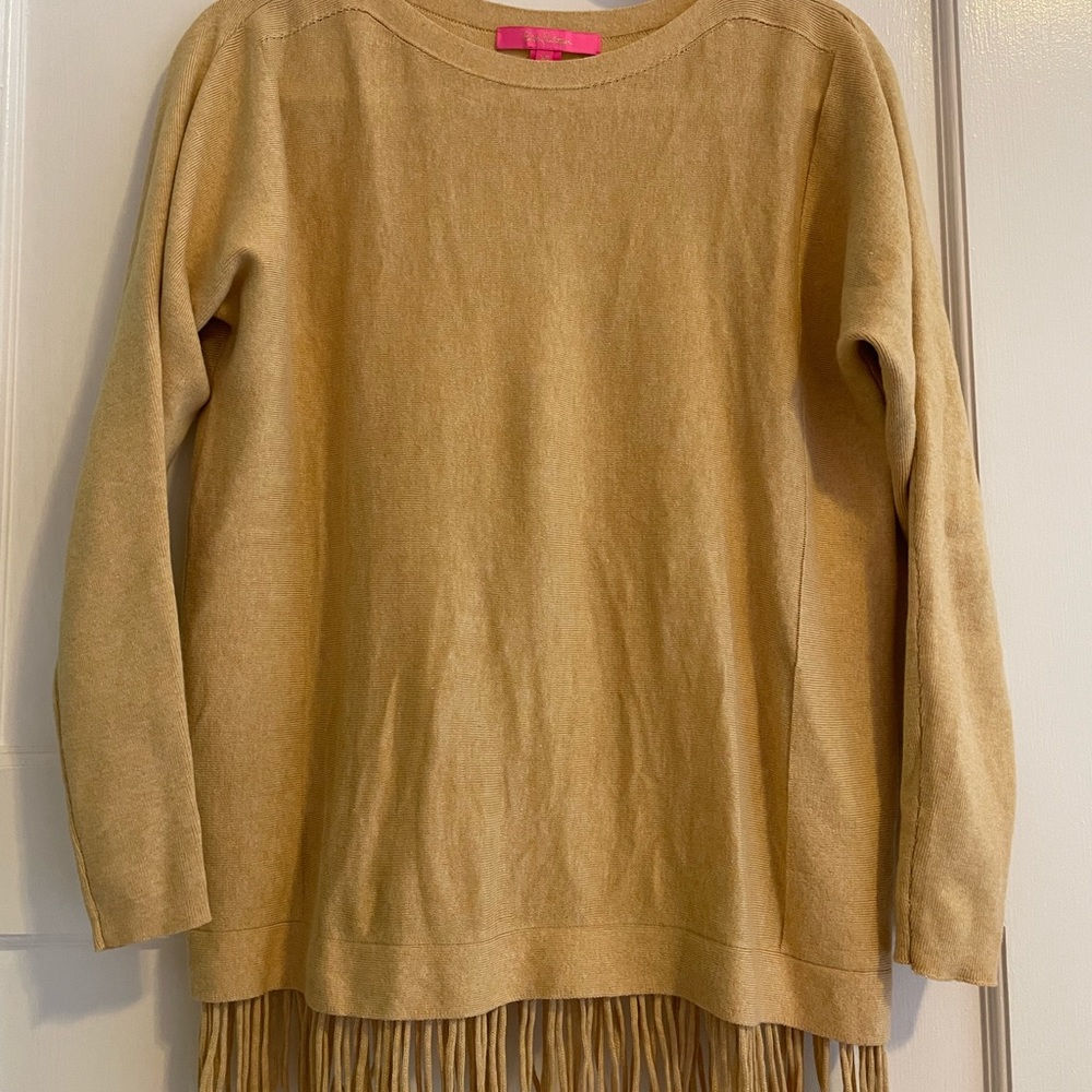 XS Lilly Pulitzer camel/brown sweater NWOT